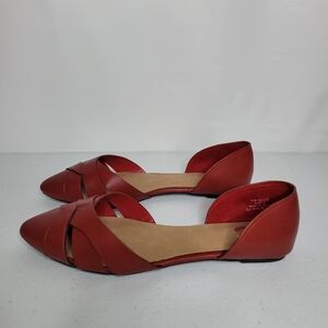 NIB Journee Collection Brandee Red Flats